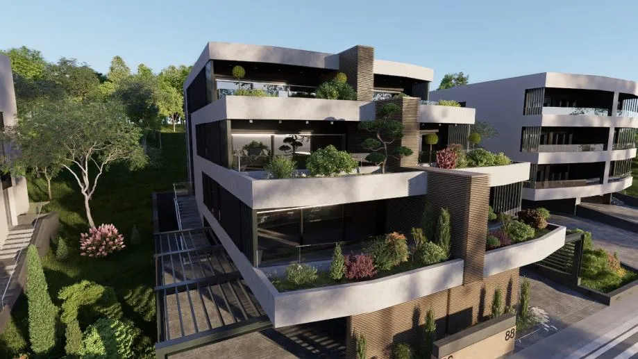građevinsko zemljište + projekt za 2 urbane vile: našice, 1201 m2 - slika 3