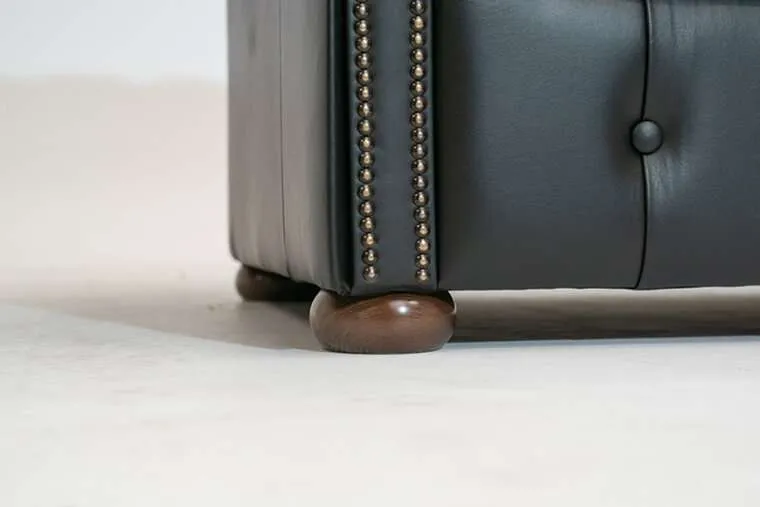 chesterfield fotelja class leather | 1-sjedište | shiny black - slika 2