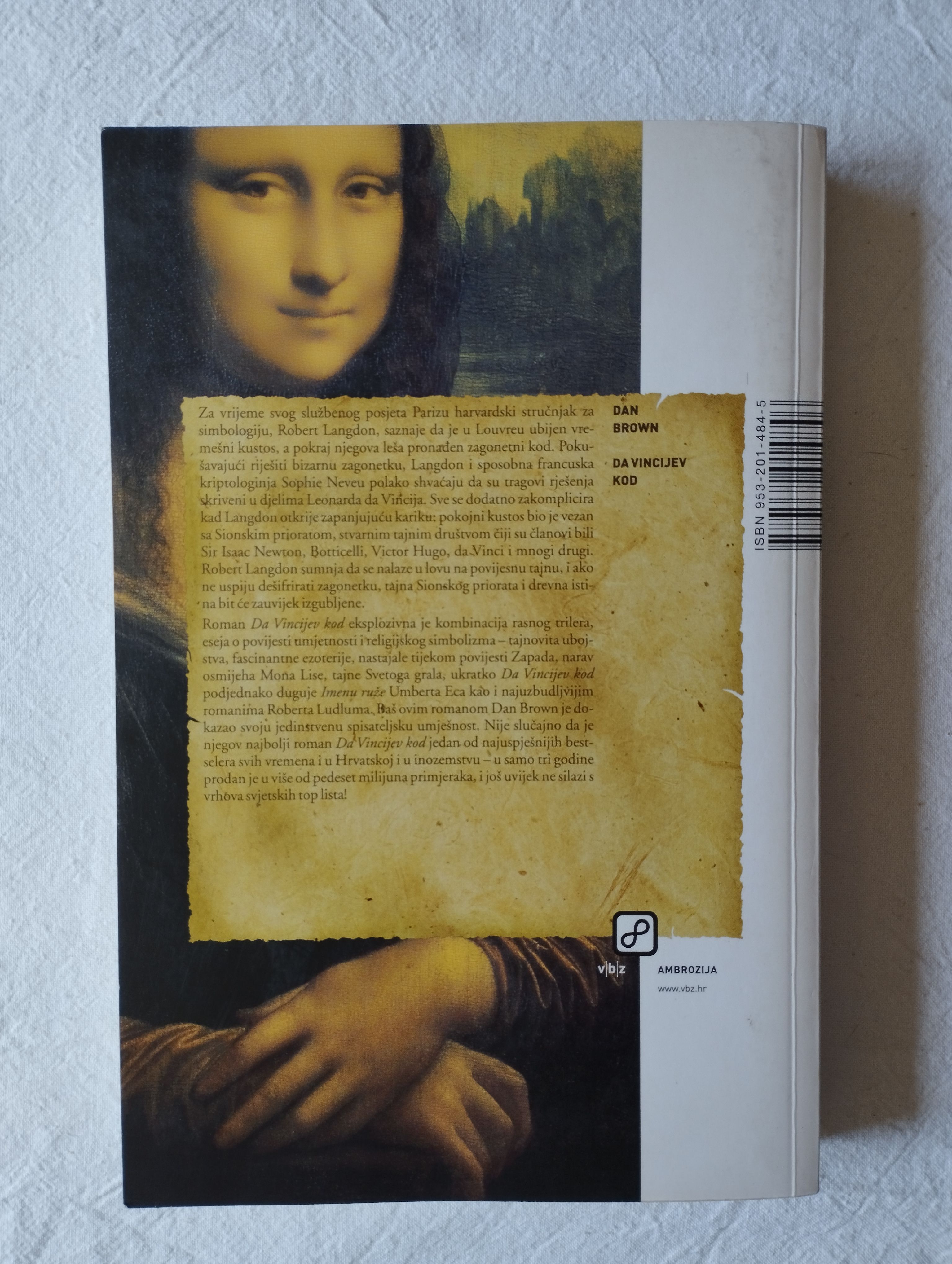dan brown - da vincijev kod - slika 3