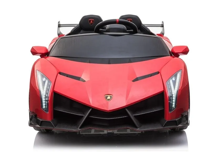 licencirani auto na akumulator lamborghini veneno 4x4 + mp4 - crveni - slika 2