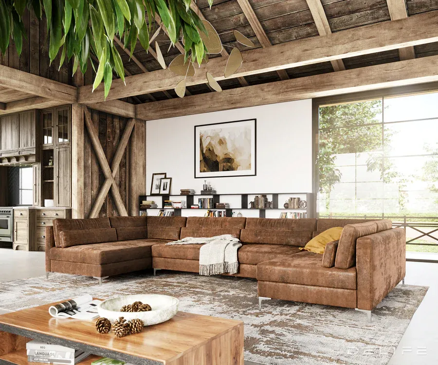 Kutna garnitura Elio 400x185cm, Materijal: Imitacija kože - Čakovec, Čakovec-zapad