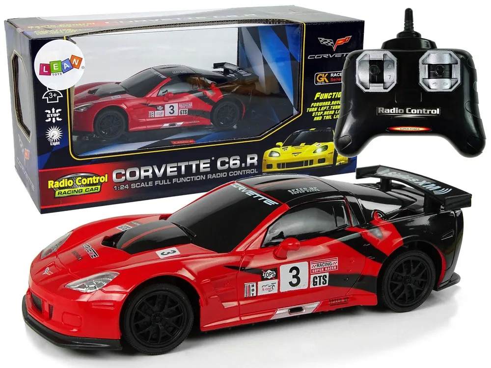 Auto na daljinsko upravljanje 1:24 Corvette C6.R - crveni - Mursko Središće