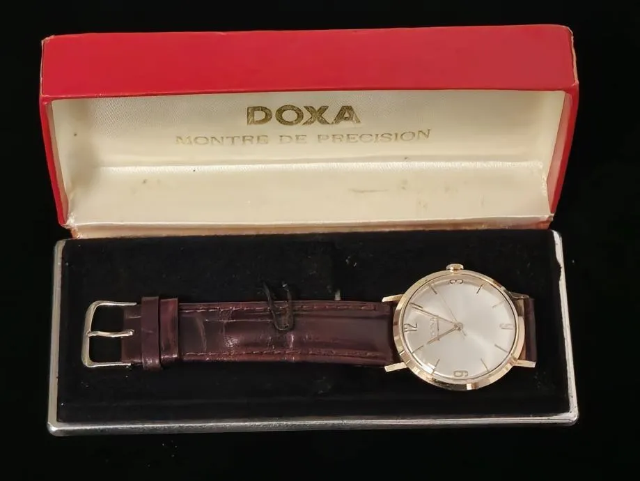 zlatni sat doxa antimagnetic / r1, rate ! - slika 6