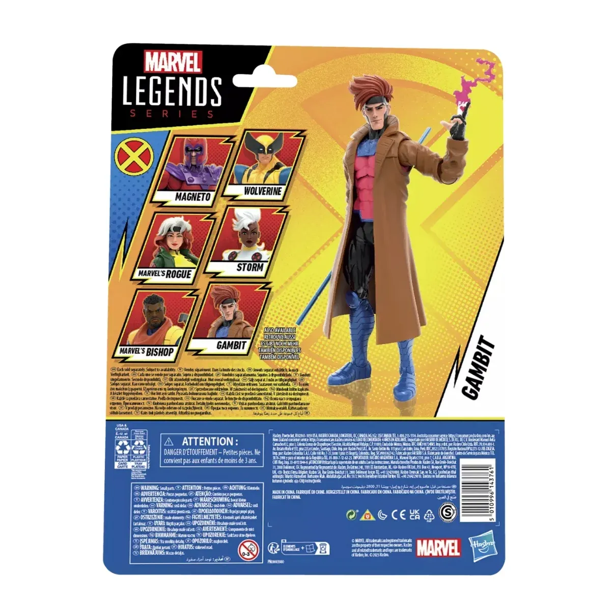 marvel legends series: x-men ’97 – gambit figura, 15cm - slika 9