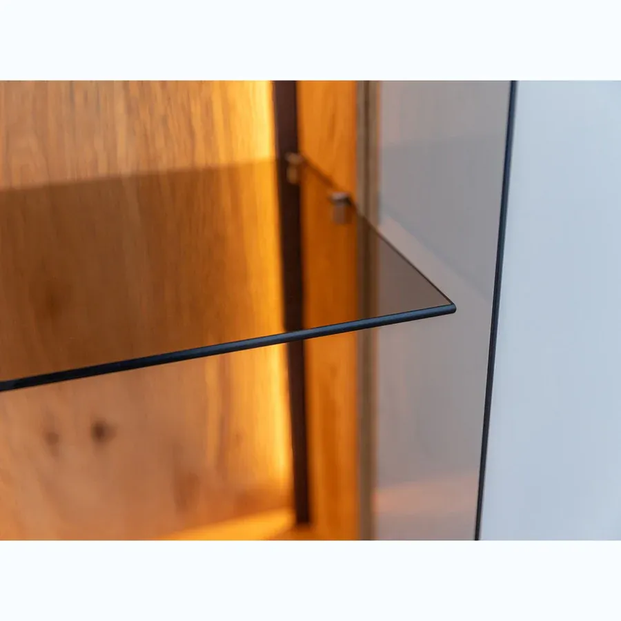 vitrina collodi 43x205cm, materijal: masivno drvo hrast - slika 4