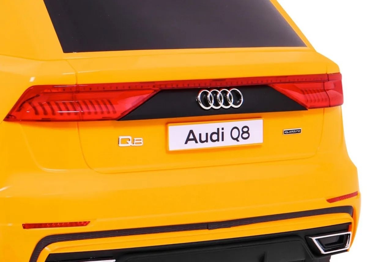 licencirani auto na akumulator audi q8 lift - žuti - slika 9