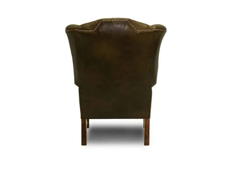 chesterfield fotelja plainwing | 1-sjedište | moss green - slika 4