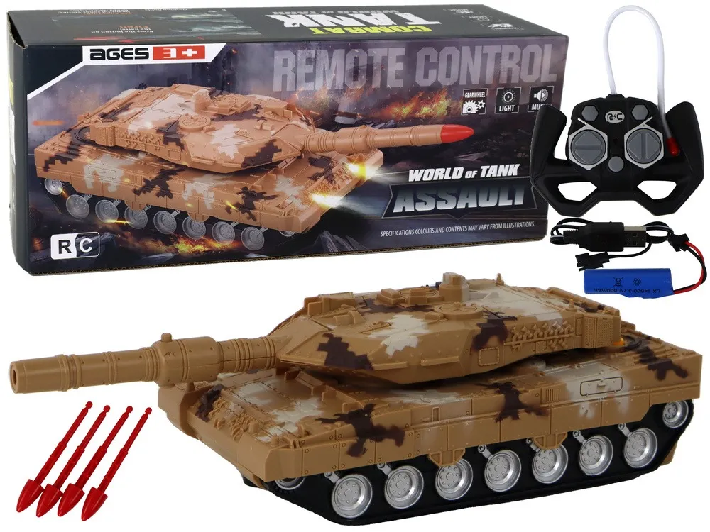 Remote Controlled RC Tank 27MHz Yellow - Mursko Središće