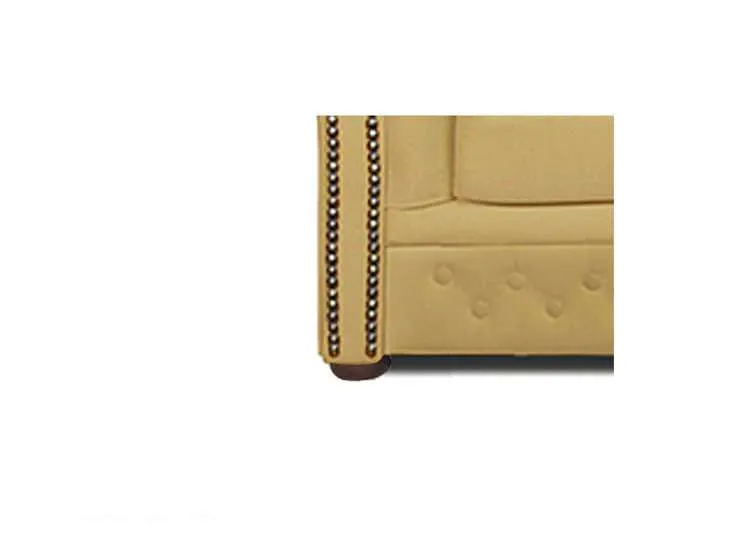 chesterfield dvosjed winfield basic luxe leather | 2-sjedišta | ivory - slika 2