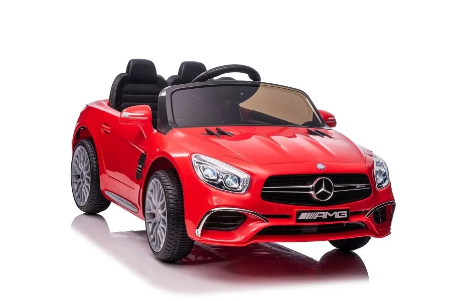 licencirani auto na akumulator mercedes sl65 s lcd - crveni/lakirani - slika 6