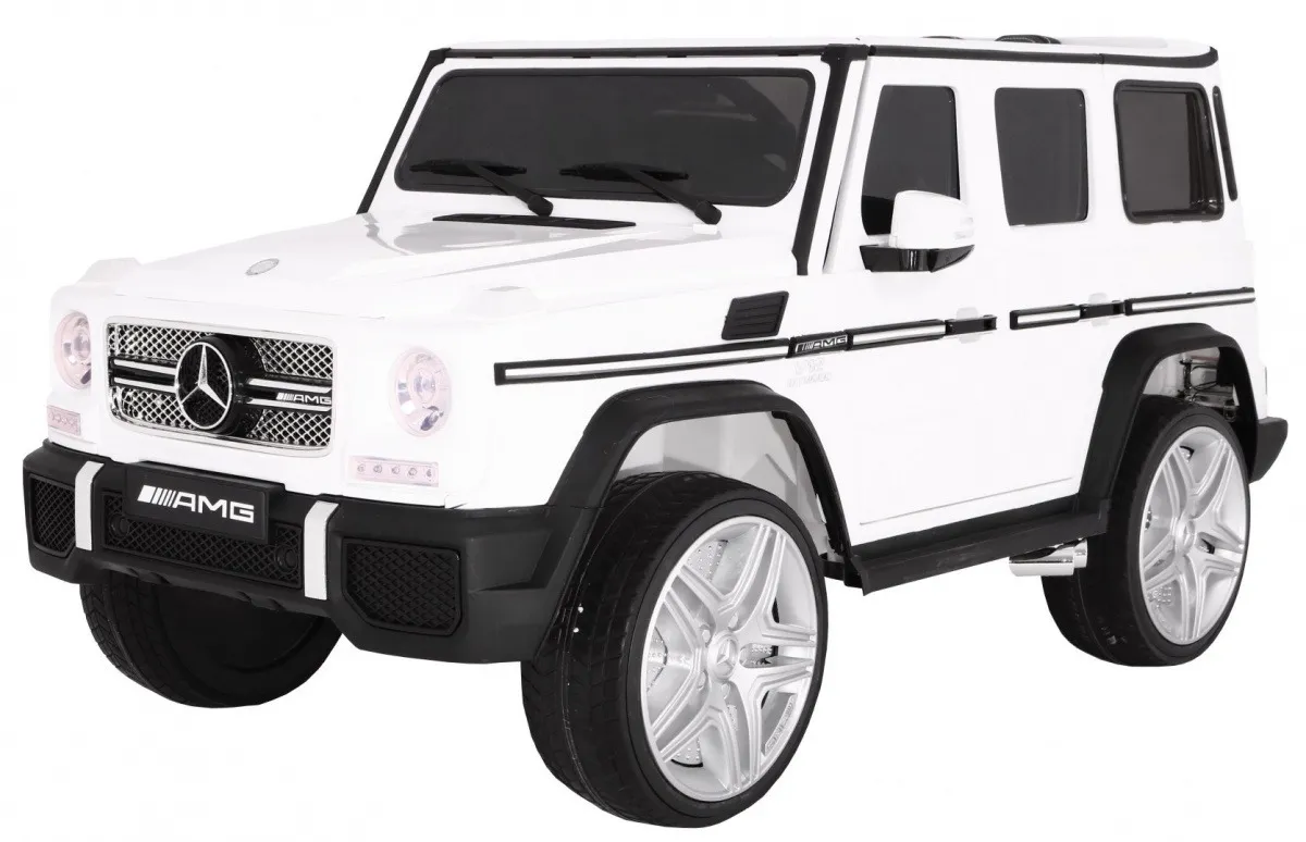 Licencirani auto na akumultor Mercedes G65 2 4G - bijeli/lakirani - Mursko Središće