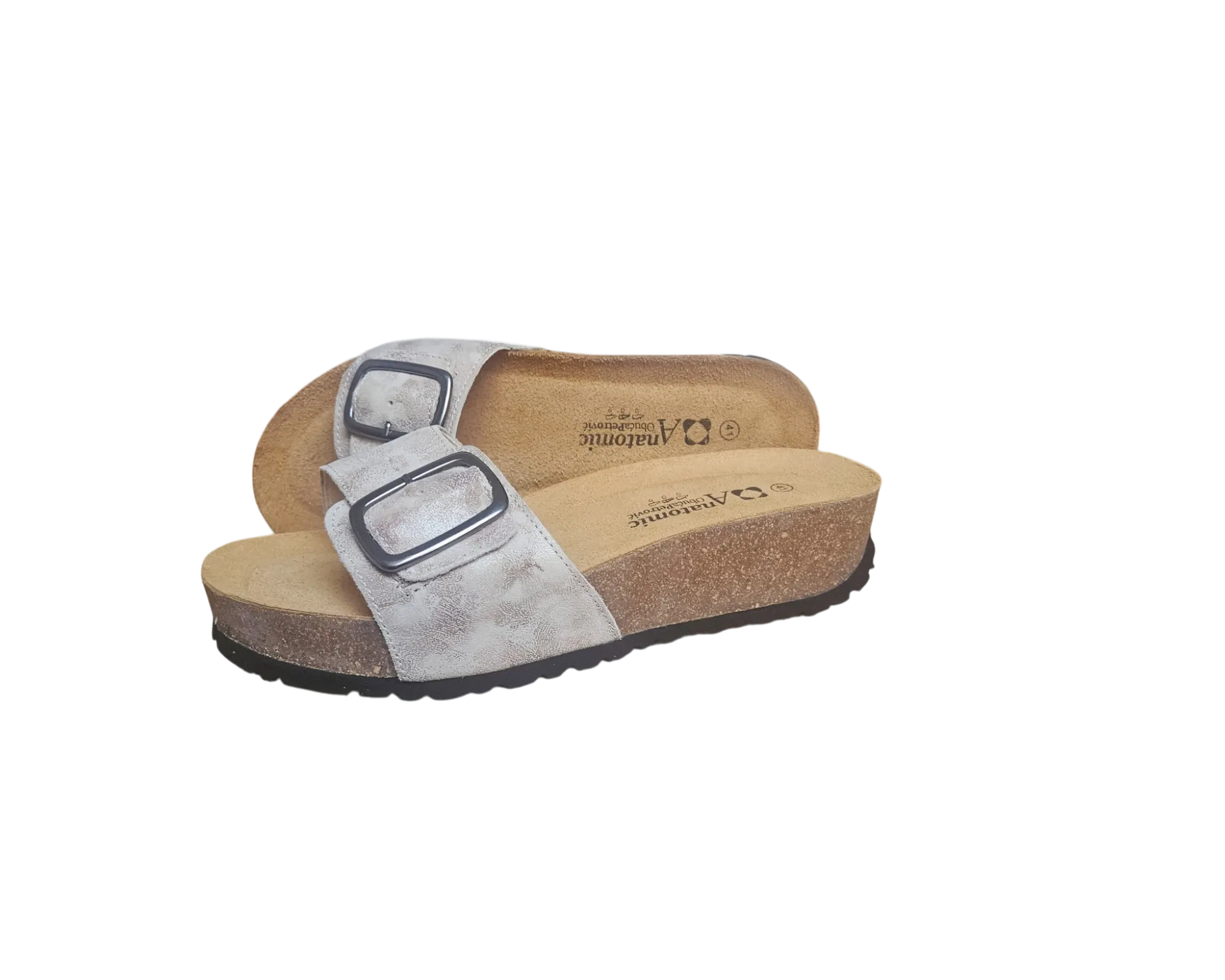 ženske anatomske natikače, sa povišenim đonom anatomic soft vintage - slika 2