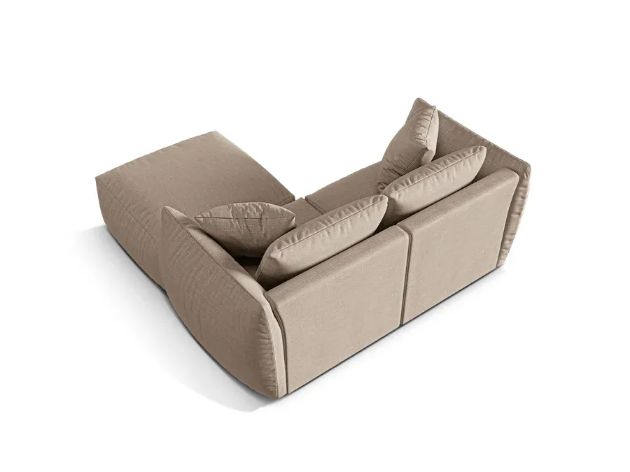 modularna kutna garnitura chris 220x200cm, strukturirana tkanina - slika 3