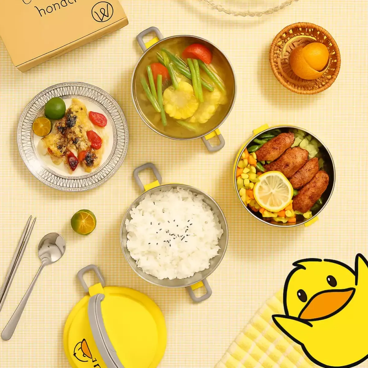 višeslojna posuda za hranu duck - slika 2