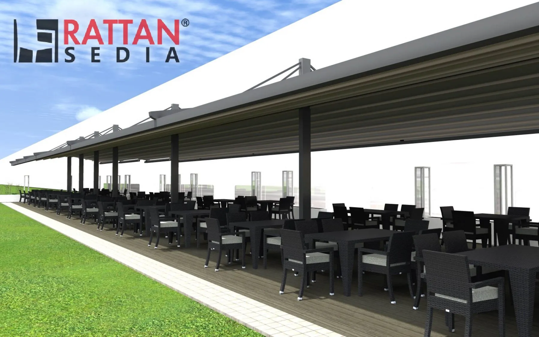 dvovodna pergola tenda – nautilus - slika 4