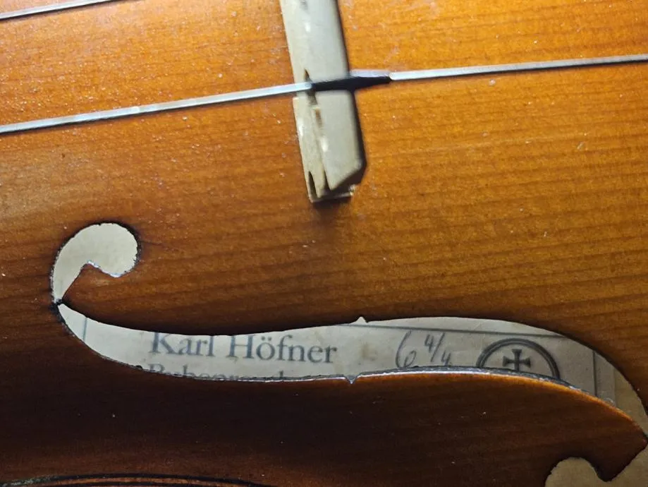 violina karl hofner bubenreuth 19 4/4 iz 1988 // r1, rate !! - slika 6