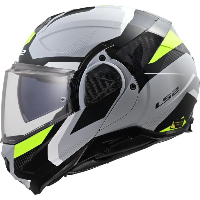 kaciga ls2 ff910 advant ii triple mat svjetlosivo h-v žuta - slika 2