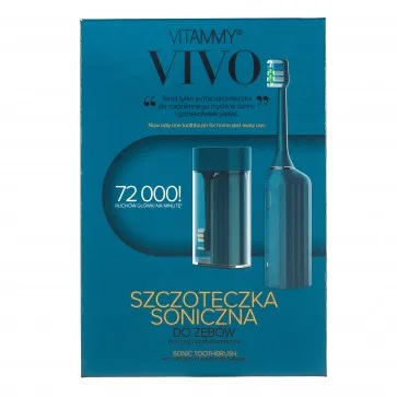kompaktna i putna sonična električna četkica za zube vitammy vivo - slika 5