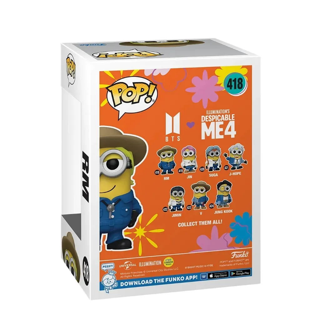 funko pop! bts x despicable me 4 – rm minion #418 - slika 2