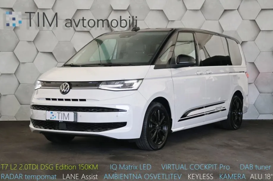 Volkswagen Multivan T7 L2 2.0TDI DSG Edition 150KS MATRIX COCKPIT DAB - Ljubljana