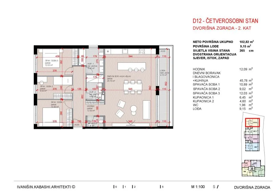 stan: zagreb (lašćina),kvatrić,četverosobni 109.00 m2, novogradnja - slika 6
