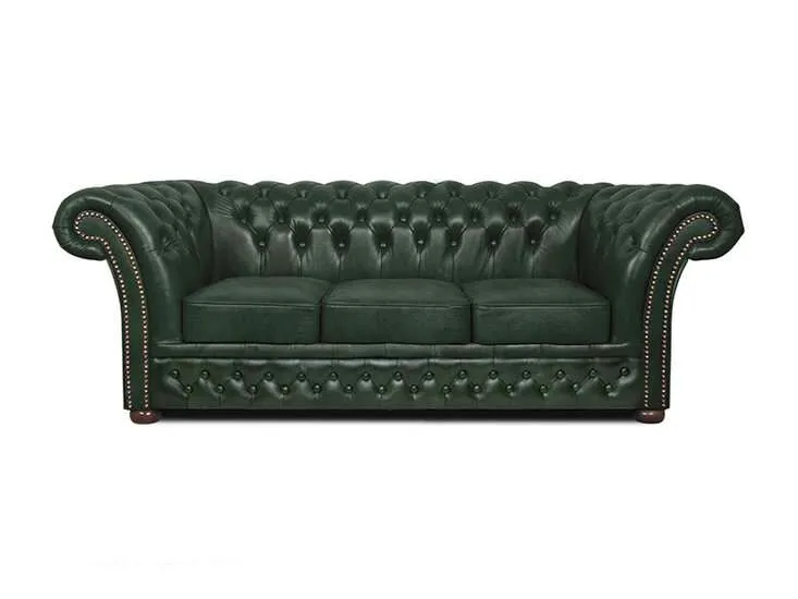 Chesterfield Trosjed Winfield Basic Luxe Leather | 3-sjedišta - Ježdovec, Zagreb