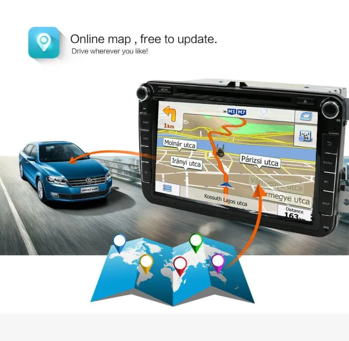 vw tiguan škoda fabia original android 10 multimedija parking kamera - slika 5