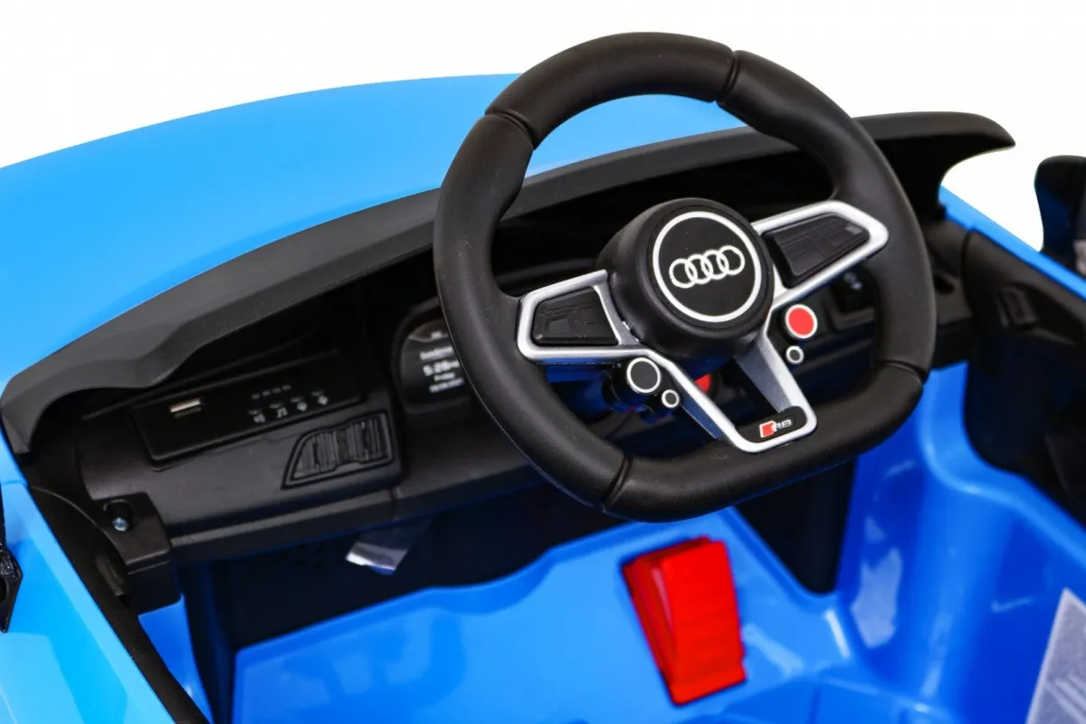 licencirani auto na akumulator audi r8 lift - plavi - slika 5