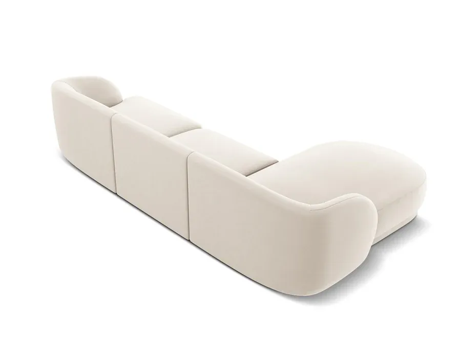kutna garnitura miley 255x165cm, materijal: baršun - slika 3