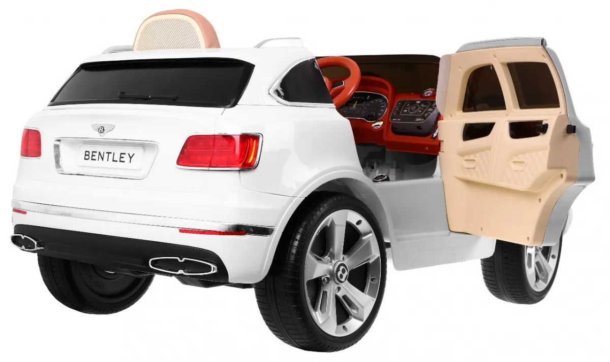 licencirani auto na akumulator bentley bentayga - bijeli - slika 4