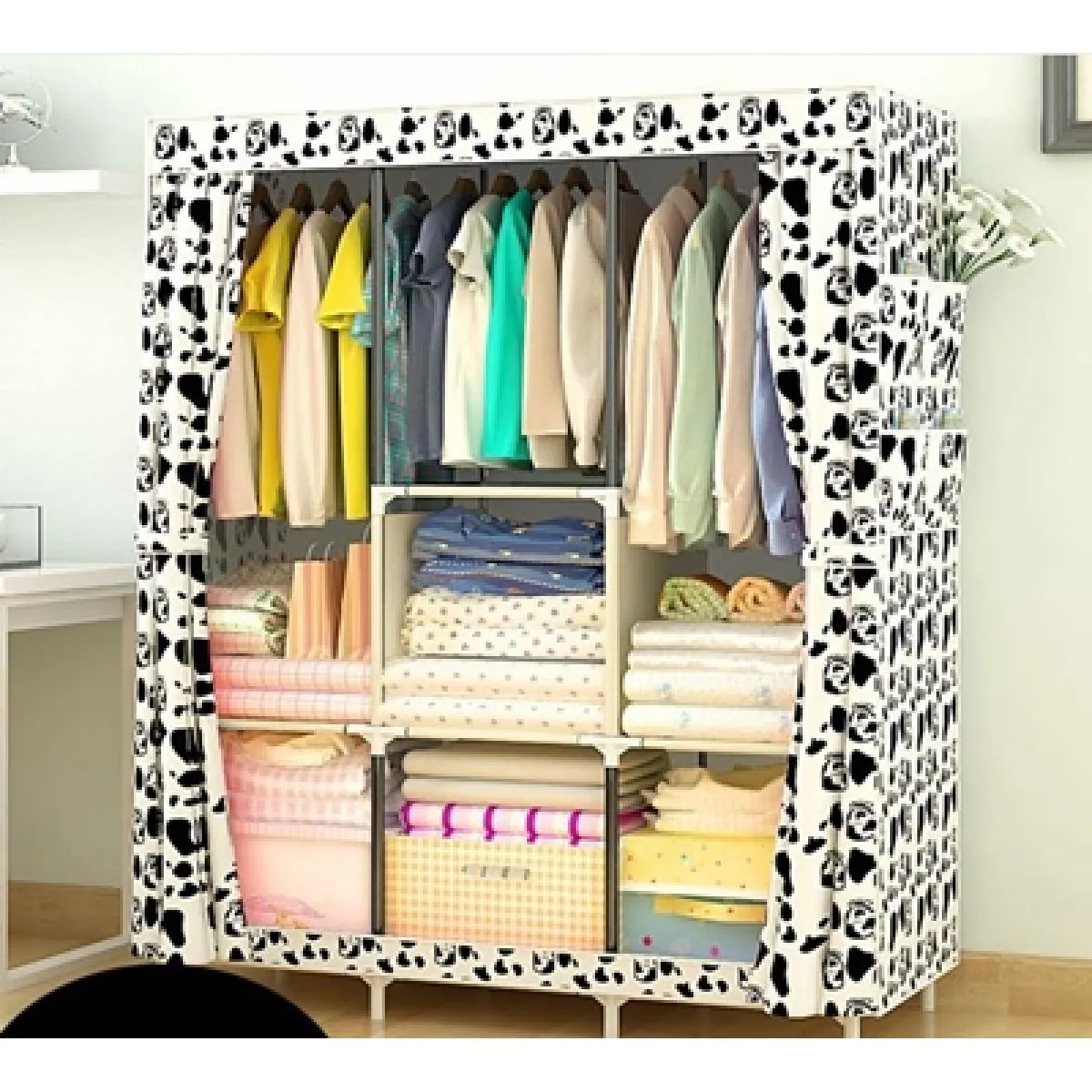sklopivi ormar sa printom 158x106 cm vodootporan - sweet home - slika 2