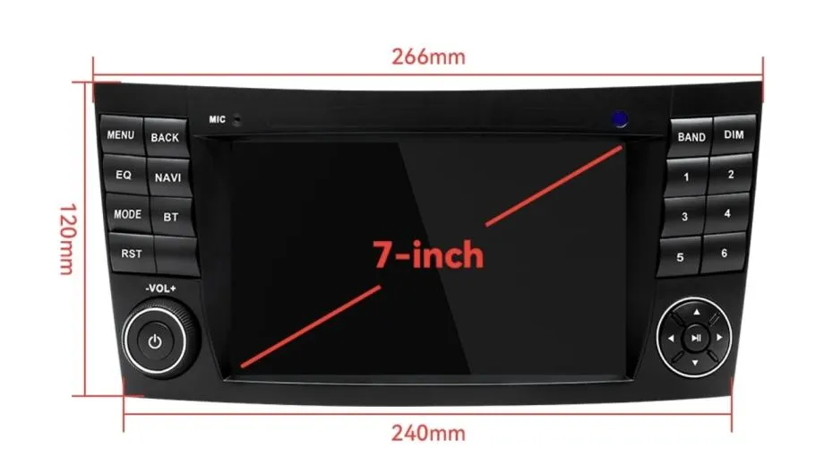 original multimedija za e klasa w211 w219 android navigacija wifi 2din - slika 14
