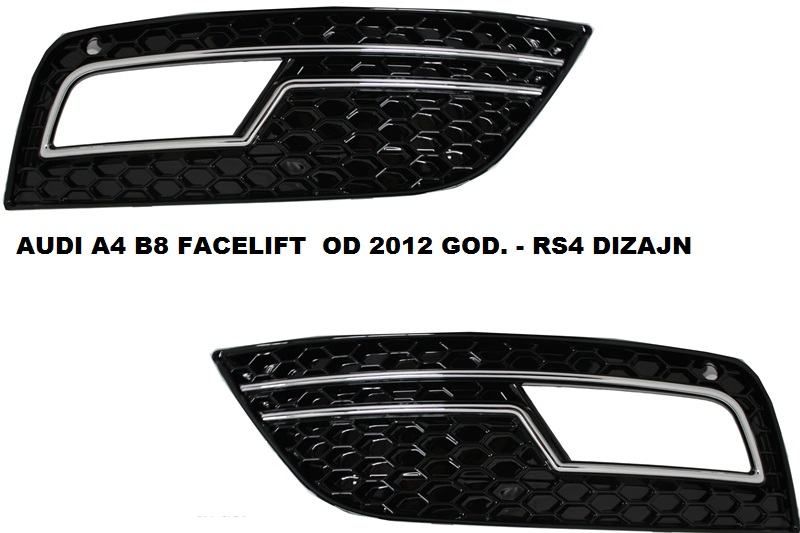 prednja maska za audi a4 b8 - rs4 - s4 - dizajn - razne izvedbe - slika 10