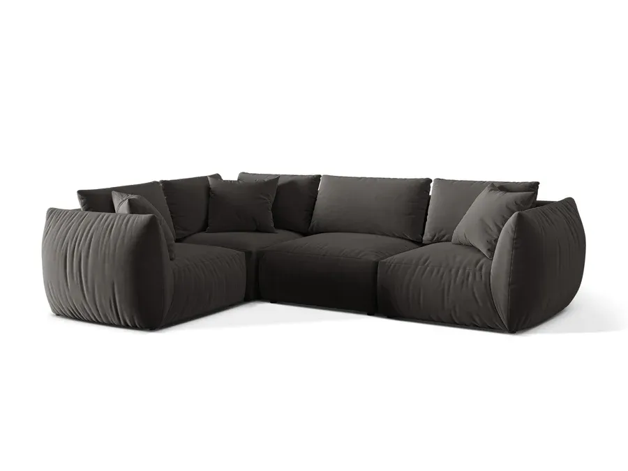 kutna garnitura chris 295x210cm, materijal: baršun - slika 2