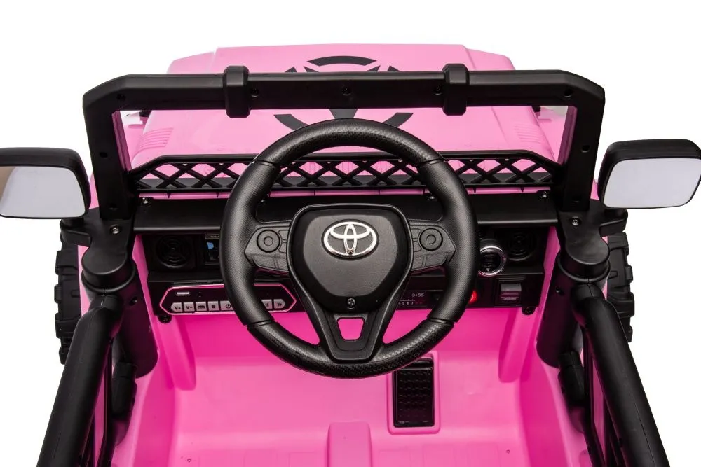 licencirani auto na akumulator toyota fj white 4x4 - rozi - slika 5