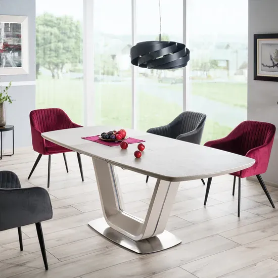 blagovaonski stol armani 160/220x90cm, materijal: keramika, mdf - slika 5