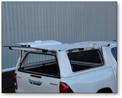 Krov Sa Flip-Up Prozorima Alpha Force Pro Za Toyota Hilux - Funtana