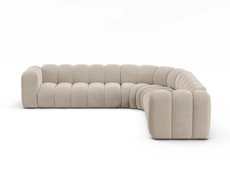 kutna garnitura lupine 309x309cm, materijal: baršun - slika 2