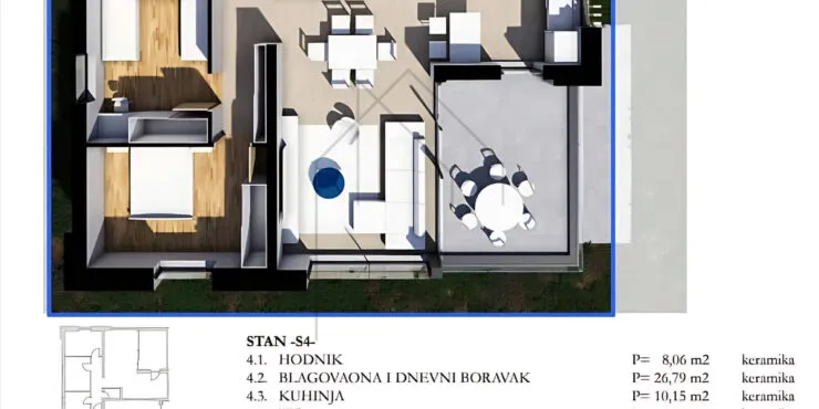 labin, novoizgrađeni stan u urbanoj vili s4 - slika 10