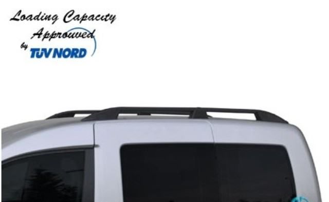 uzdužni krovni nosači za vw caddy iii-iv-v - srebrni ili crni - slika 6