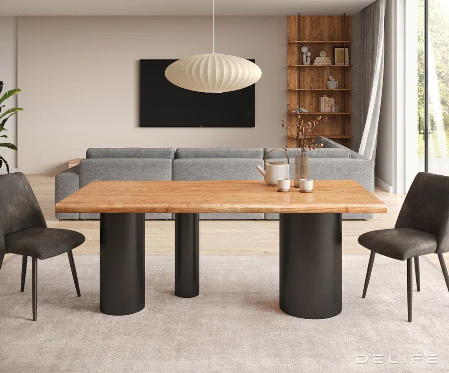 blagovaonski stol edge 200x100cm, materijal: hrast - slika 2