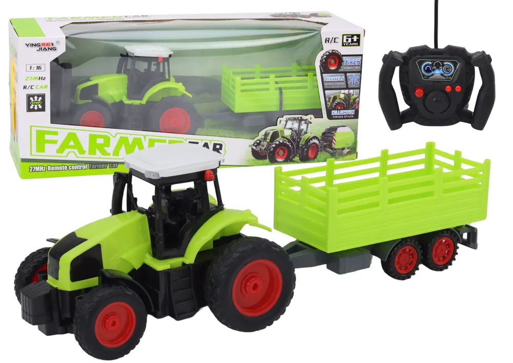 Traktor s prikolicom na daljinsko upravljanje Farmer 1:16 - zelena - Mursko Središće