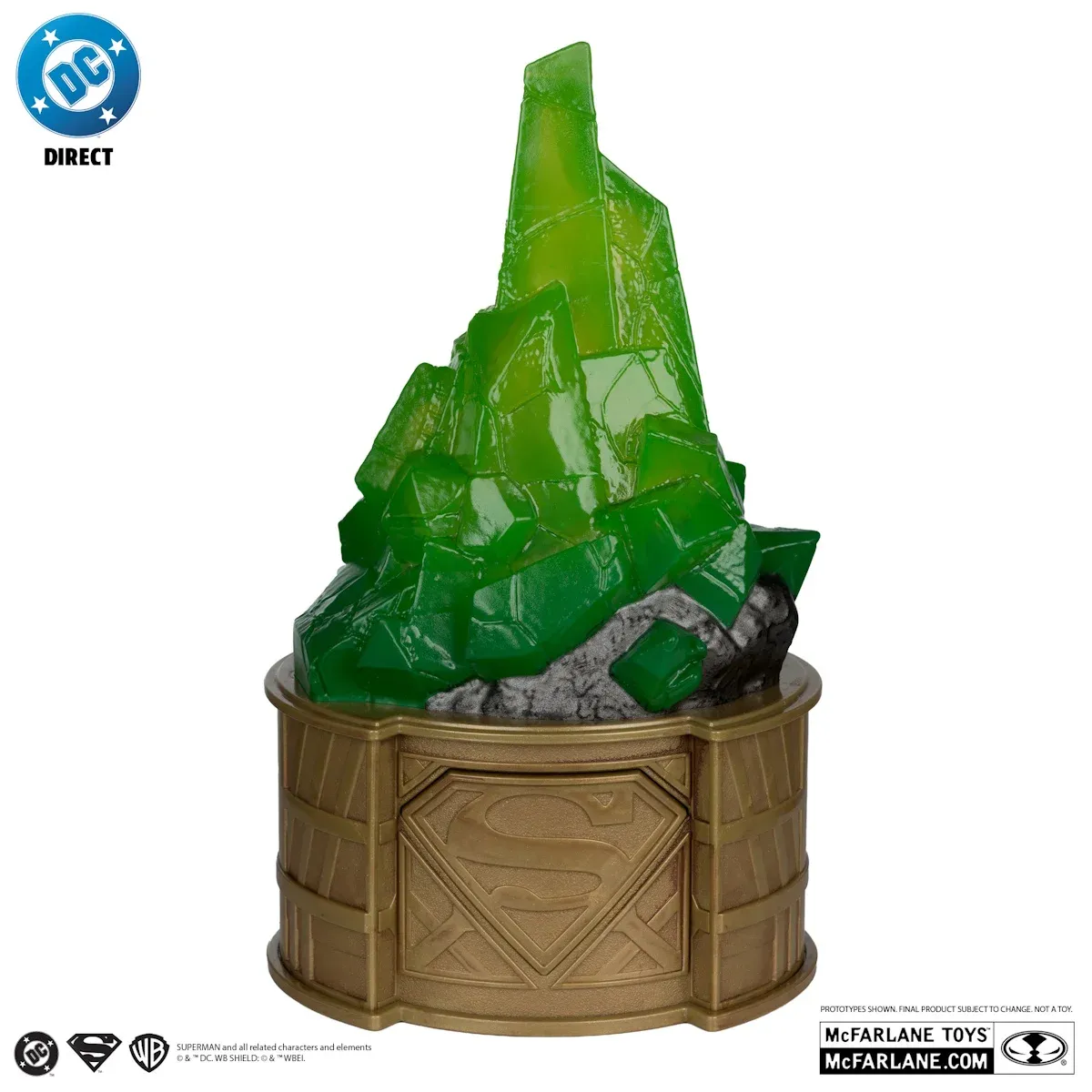superman glowing kryptonite display replica - slika 2