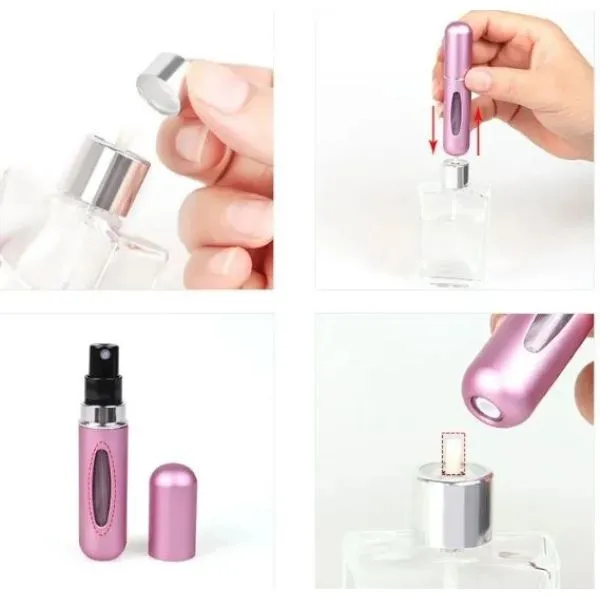 elegantna prijenosna bočica za parfem s raspršivačem - 5 ml - slika 26