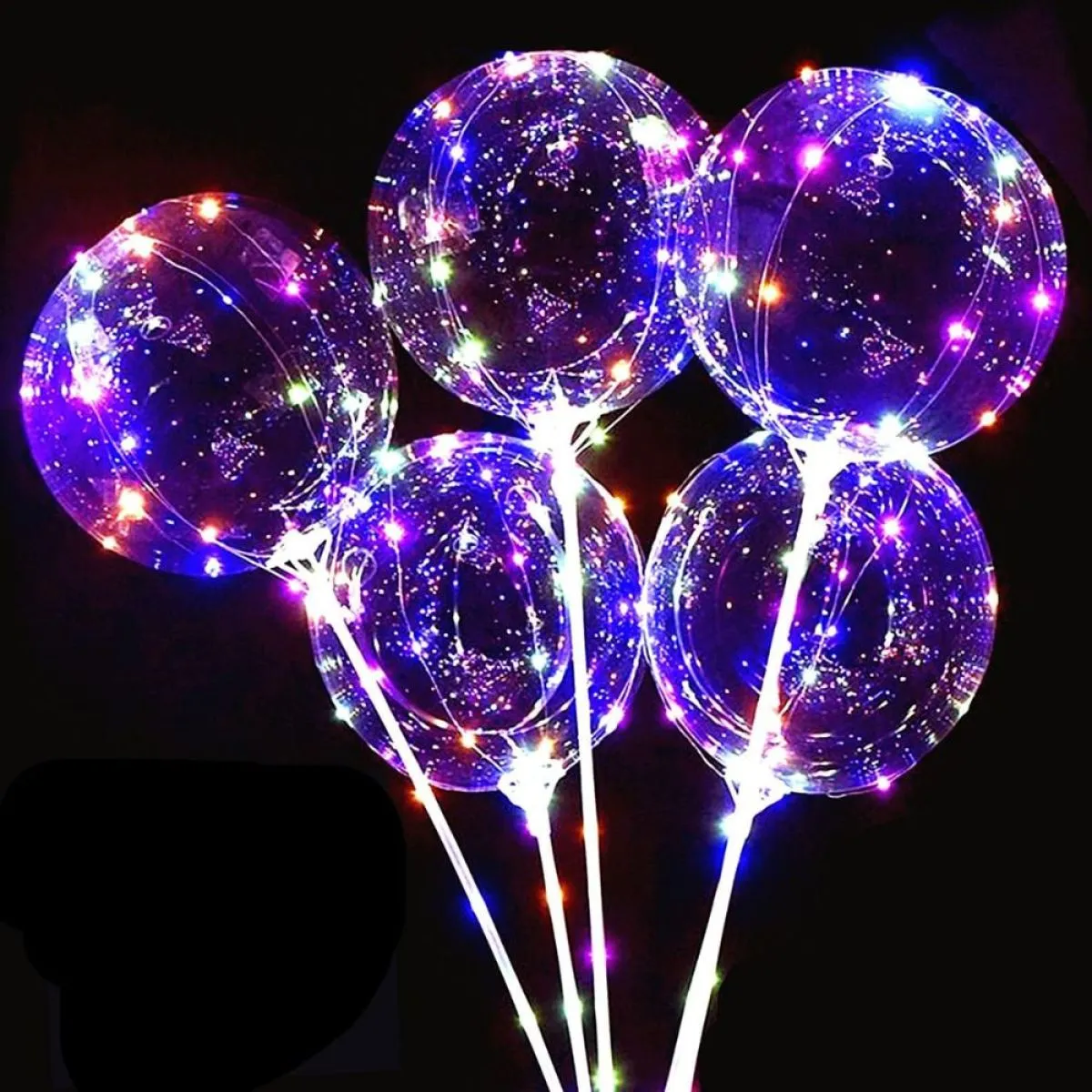 magični led balon sa 2metra svjetleće trake - slika 5
