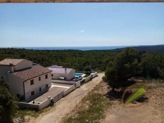 istra, labin, nova kuća s bazenom i pogledom na more - slika 21