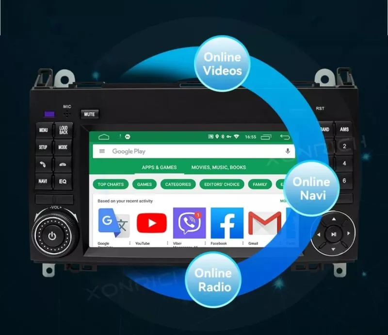 mercedes b200 vito viano a b klasa original multimedija android radio - slika 2