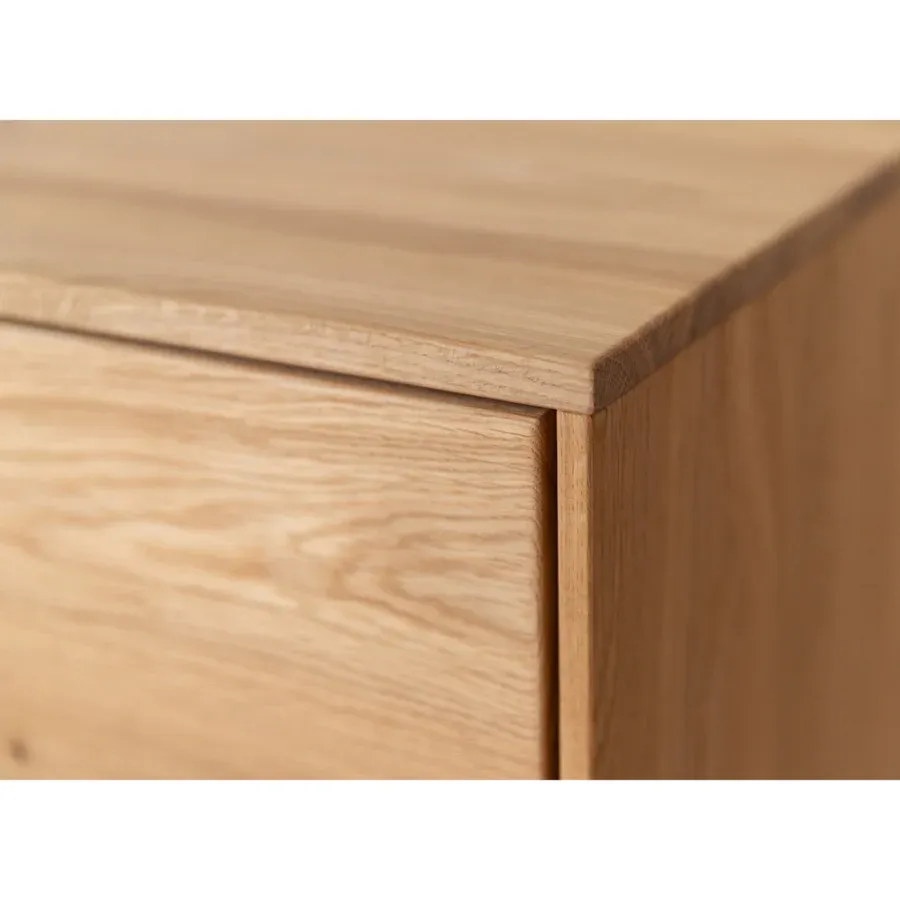 komoda tirano 154x39 cm, materijal: masivno drvo hrast - slika 3