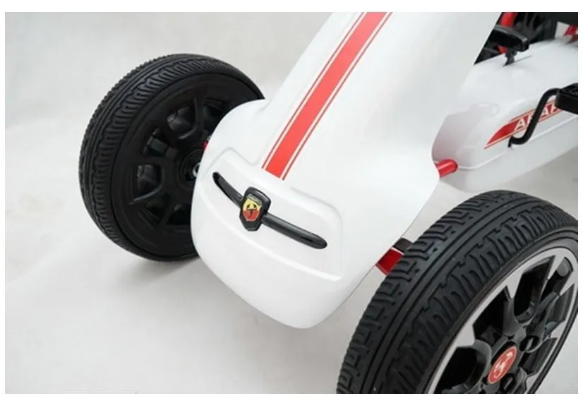 go-kart na pedale abarth - bijeli - slika 4