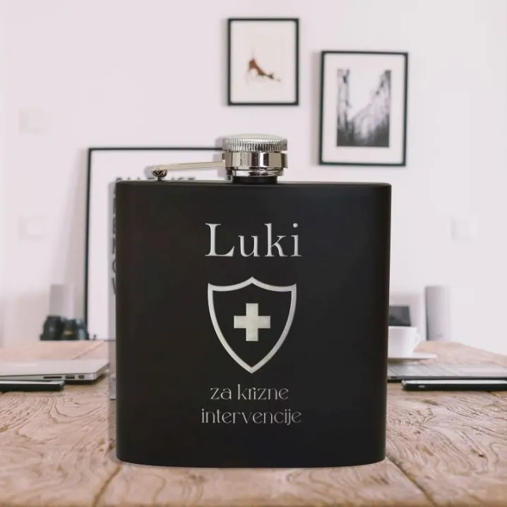 pljoska personalizirana- crna - slika 2